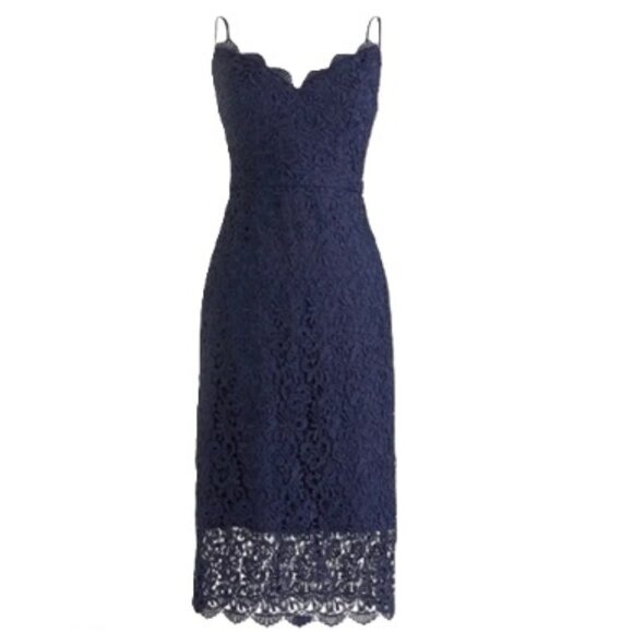 J. Crew | Dresses | Nwt 4 Jcrew Spaghettistrap Dress In Guipure Lace |  Poshmark